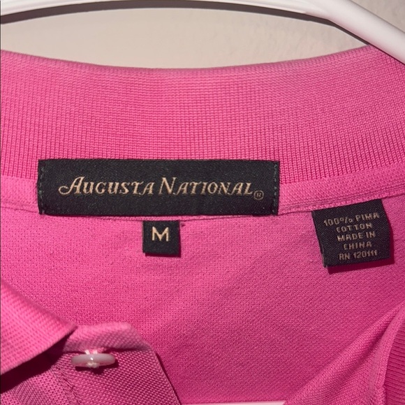 Augusta National Masters Classic Pink Polo Shirt with Embroidered Emblem BB - Picture 3 of 5